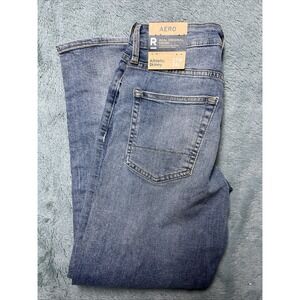 Aero Jeans Athletic Skinny Women's 27x28 Distressed Light Wash Denim‎ Preppy NWT